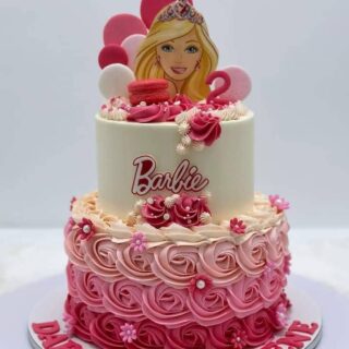 Shop Stunning 2-Layer Barbie Doll Cakes Online - Swift Delivery Guaranteed!